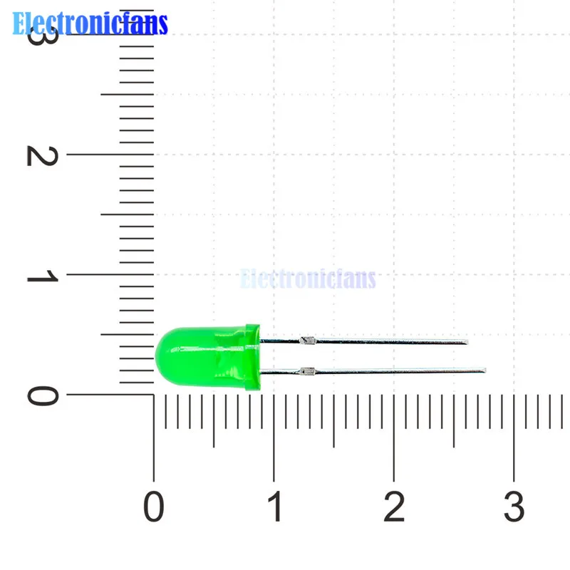 100 шт светодиодный 5 мм зеленый цвет зеленый свет лампа повышенной яркости