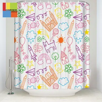 

New Eco-friendly Moldproof Waterproof Bathroom Bath Shower Curtain Bathroom Products Bathroom Curtains