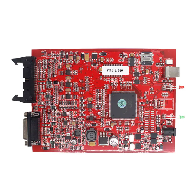 Основной блок Ktag V7.020 Master K-tag 7,020 V2.23 K tag красный pcb онлайн мастер ЭКЮ программист с GPT функцией без жетонов