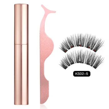 

Women With False Eyelashes Eye Enlarge Makeup Long Lasting Portable Charming Magnetic Liquid Eyeliner Set Easy Apply Cosmetics