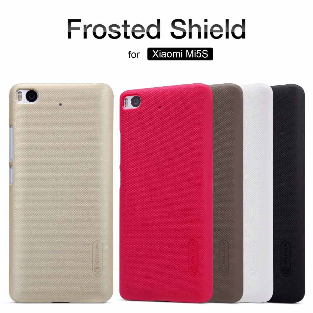 Original Nillkin Super Frosted Shield Hard Back PC Cover Case for Xiaomi M5S Mi5S Phone Case+Screen Protector Original Nillkin Super Frosted Shield Hard Back PC Cover Case for Xiaomi M5S Mi5S Phone Case+Screen Protector