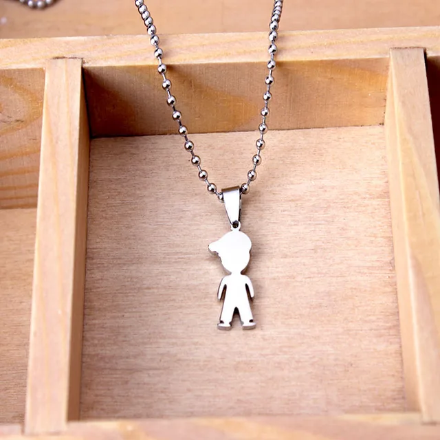 2015 New Products Stainless Children Jewelry Young Boy Pendant Necklace