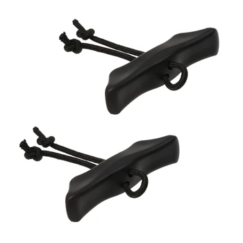 

1 Pair Durable Black Toggle Boat Canoe Kayak Carrying Handle W/ Cord Universal Replacement for Kayak