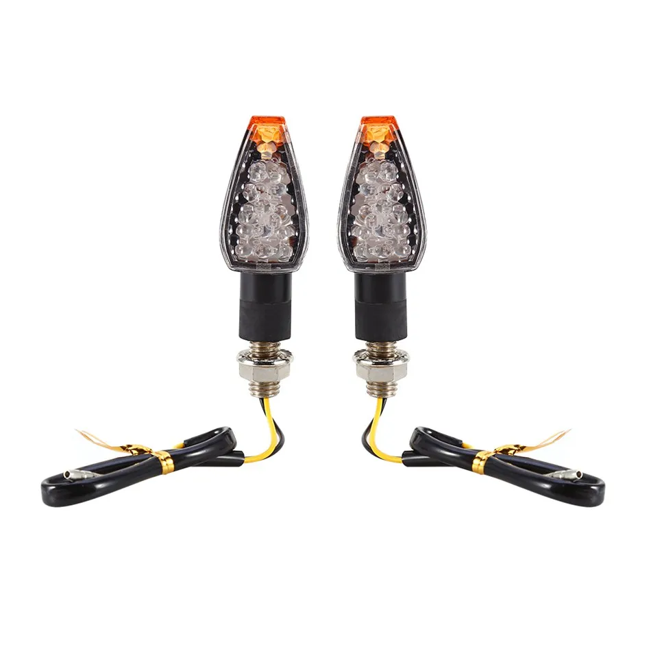 Car Styling 2x Universal Motorcycle Turn Signal LED Dual Sport dirt bike light blinker 2016 New