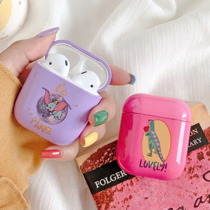 

Cartoon Dumbo Sesame Street Hard Earphone Case for Apple AirPods Charging Box Cases Cute Cover For Airpods Wireless Charging Box