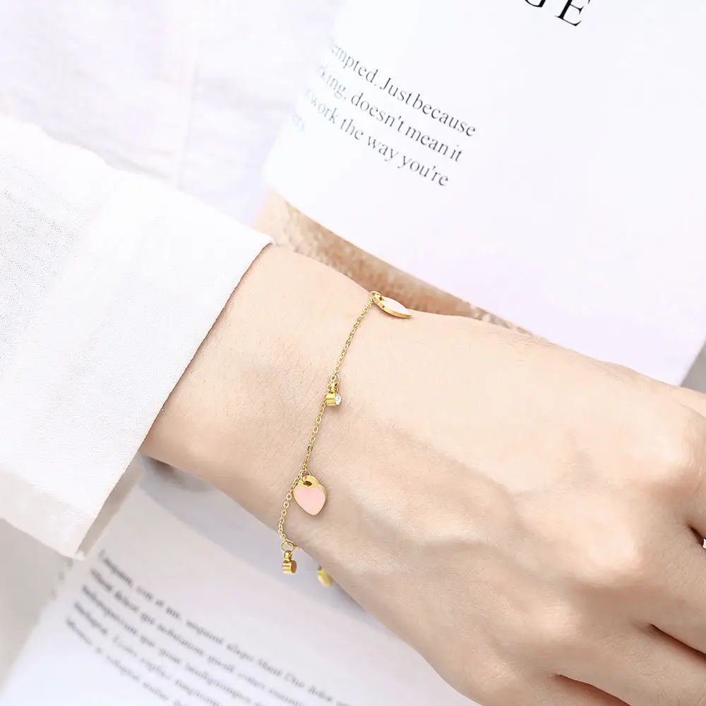 SHE WEIER charm chain link  bracelets bangles for women friendship braclet hand chain female girls jewelry bijouterie silver (2)