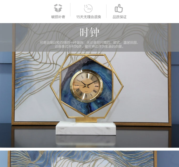 Европейские ретро креативные настольные часы для гостиной декоративные часы Домашние прикроватные часы для спальни настольные украшения