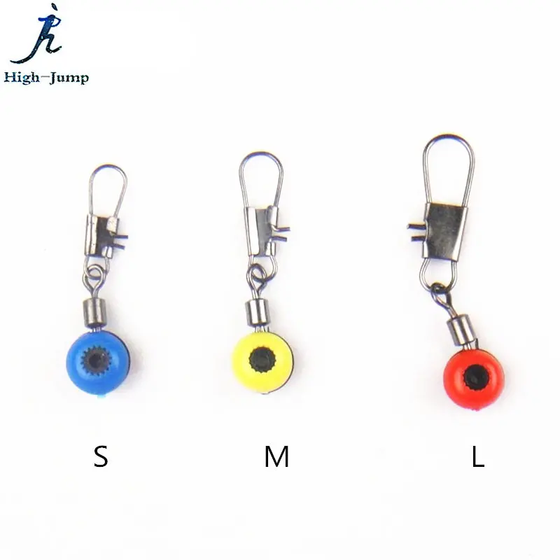 

100Pcs Sea Fishing Connector Space Bean Fishing Float Seat Snap 8 Word Ring Swivel Connector Fishing Tools Connector Space Bean