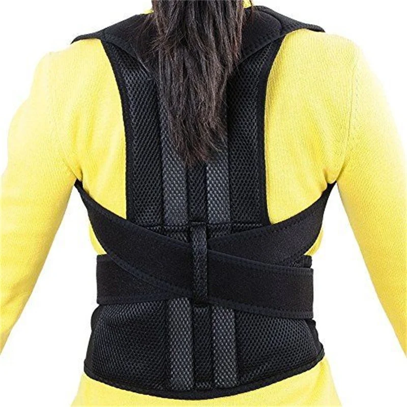 Men's Back Brace Support Back Posture Corrector Belts Lumbar Support
