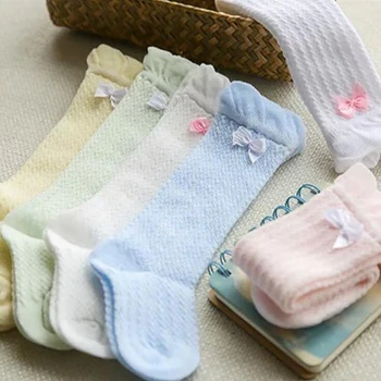 

High Quality Spring And Summer ultra-thin Cotton Baby Long Socks Baby High Tube Over The Knee Socks