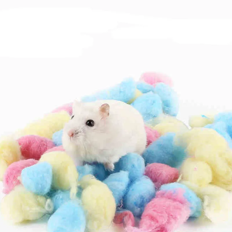 1 Bag High Quality Colorful Winter Keep Warm Cotton Ball Hamster Cage