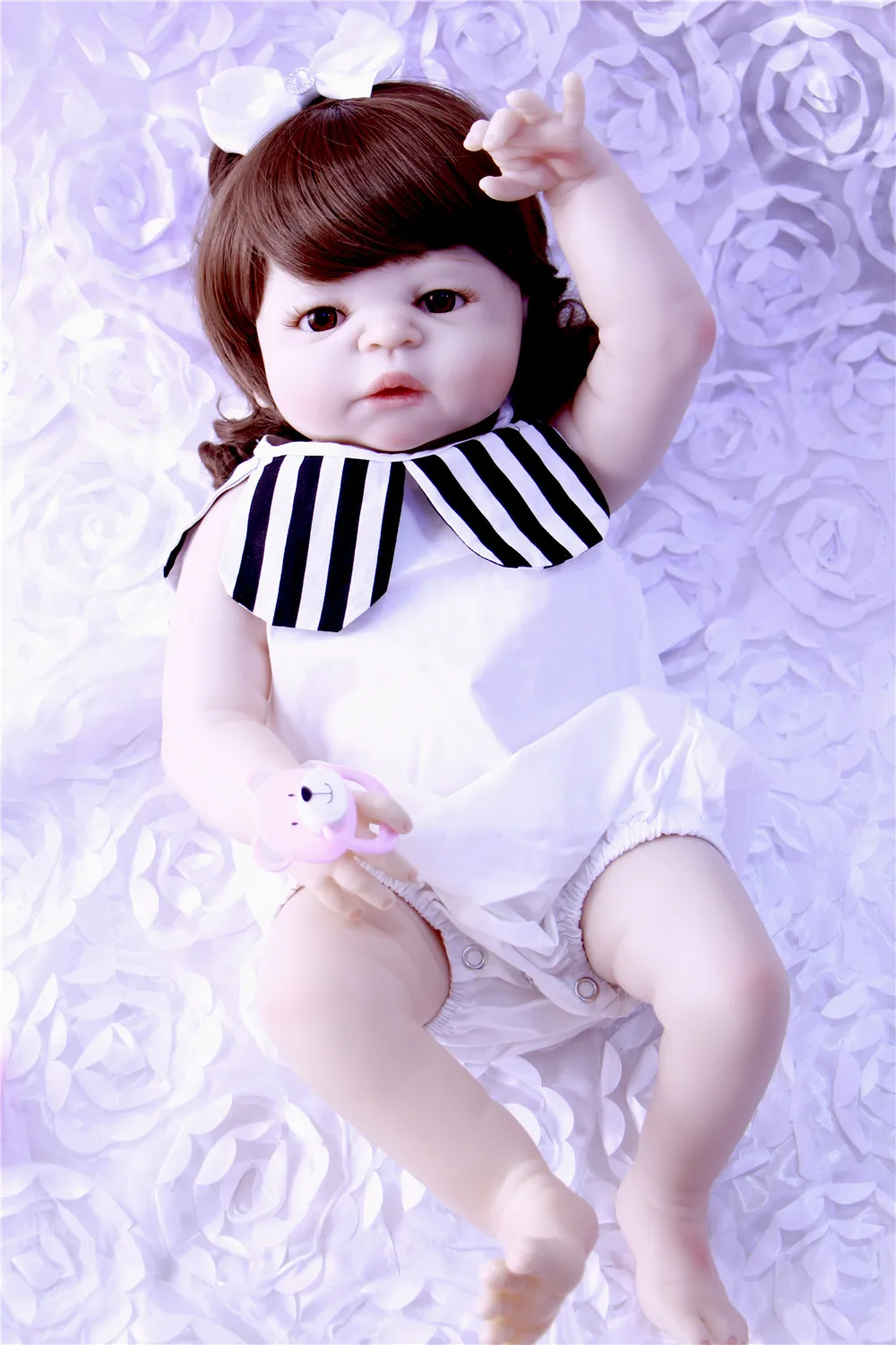 2" Кукла reborn Baby кукла принцесса для девочек Полное Тело настоящий силикон Младенцы Девочки Bebe реальное возрождение bonecas oyuncak bebek