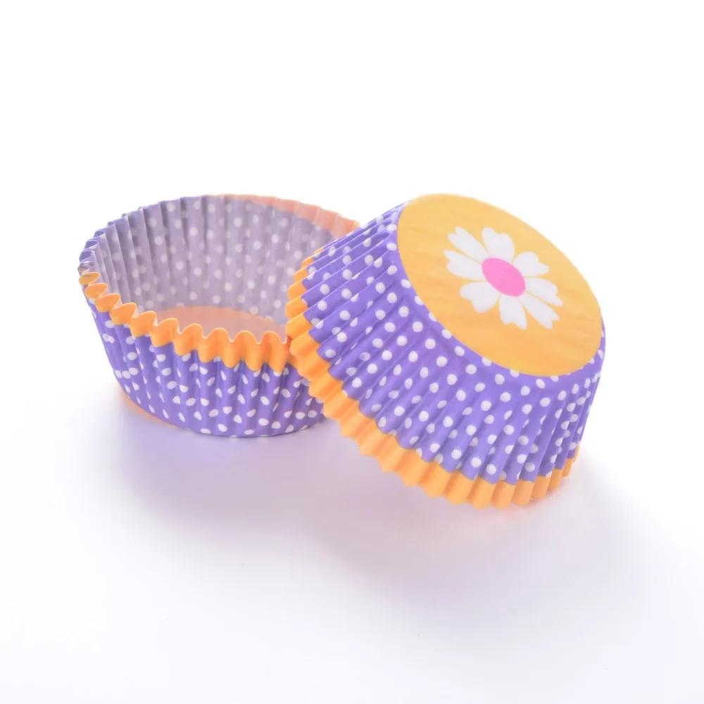 

LIFETALK 200 Pieces Yellow Flower Mini Paper Cupcake Liners Cupcake Cases Birthday Party DIY Cake Baking Cups