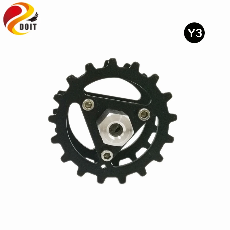 

DOIT 2pcs/lot Y3 Metal Driving Wheel Tracked Wheel 4/5/6mm Inner Size for Y100 Robot Tank Chassis DIY RC Toy Parts