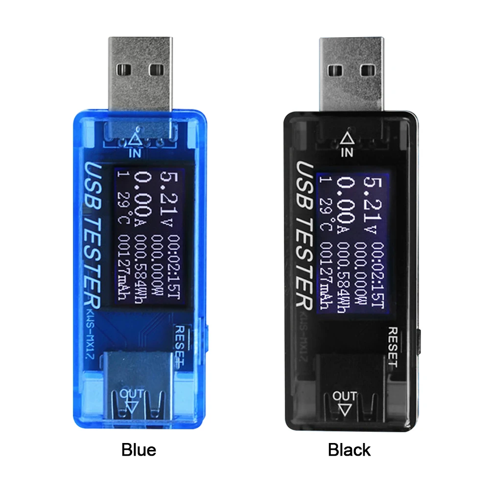 

Current And Voltage Tester Detector Electrical Power Tools Multi Function Displays Current USB Digital LCD #$0130