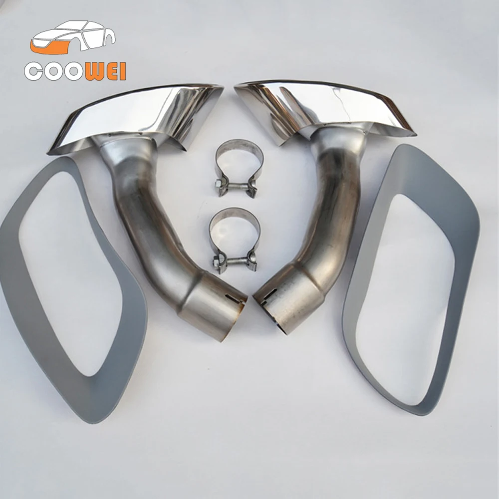 

304 Stainless Steel Exhaust Muffler Tip For BMW X6 E71 2008-2014