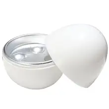 Круглая форма СВЧ яйцо-пашот плита яйца котел Паровая миска лоток для дома с 4 яйцами емкости