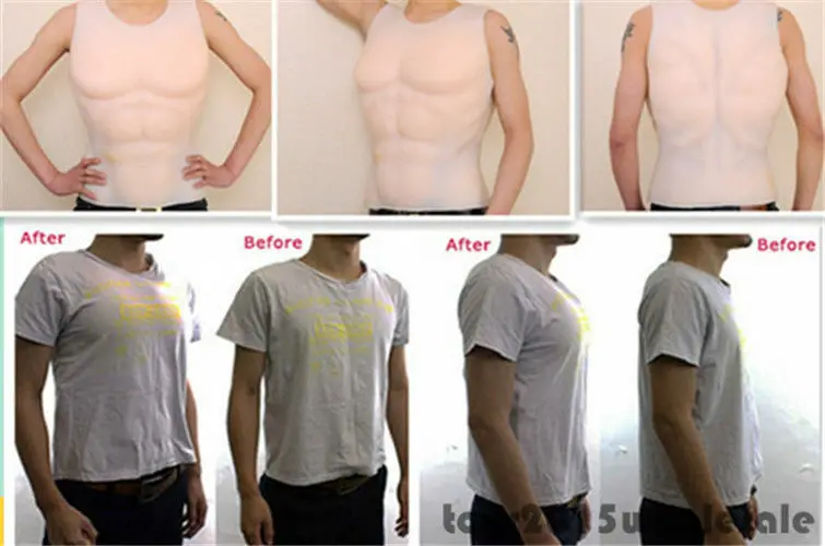 

Halloween Cosplay Hunk Chest Muscle Man Silicone Fake Chest Muscle Pecloralis Muscl Mens Bodysuit Shaper Dress Hot