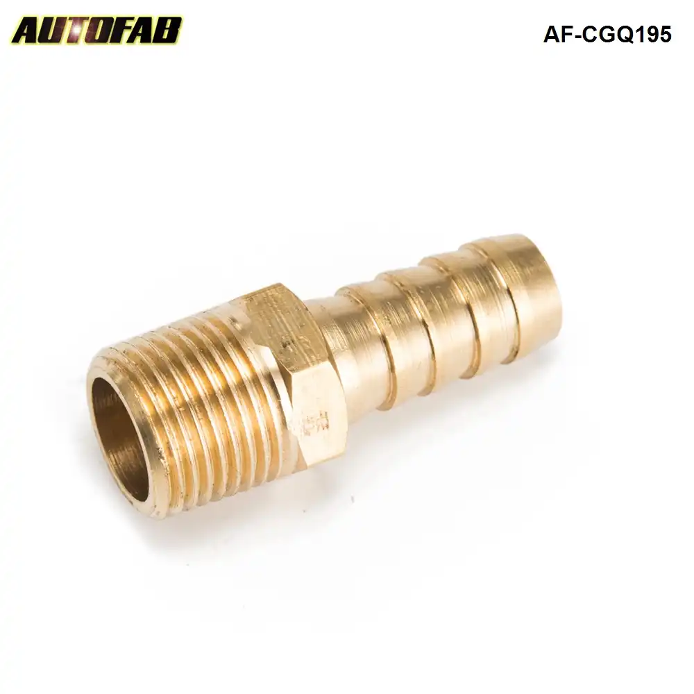 1/2 "espiga para manguera x 3/8 macho NPT conector de tuberías de latón