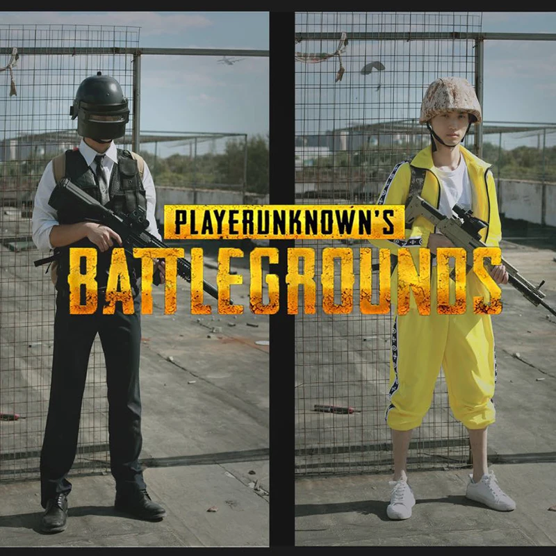  New PUBG Game Playerunknown's Battlegrounds Cosplay Costume Little Yellow Sports Clothes+Pants Suit