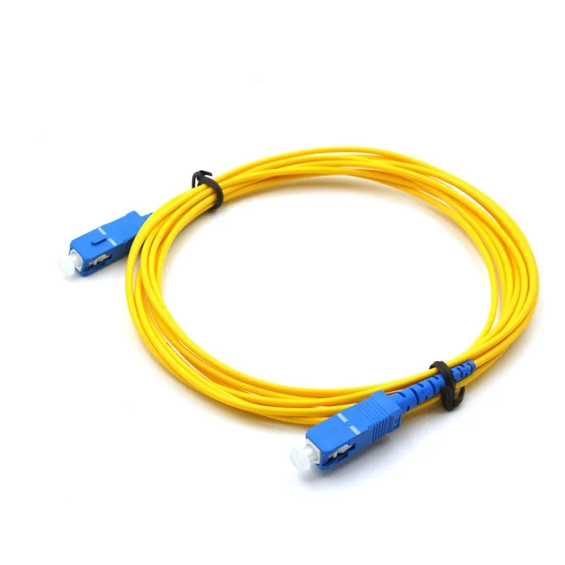 10 шт. SC upc Patchcord Simplex 2,0 мм ПВХ SM волоконно-оптический кабель, патч-корд оптоволоконный провод SM SX SC волоконный кабель 1 м до 10 м