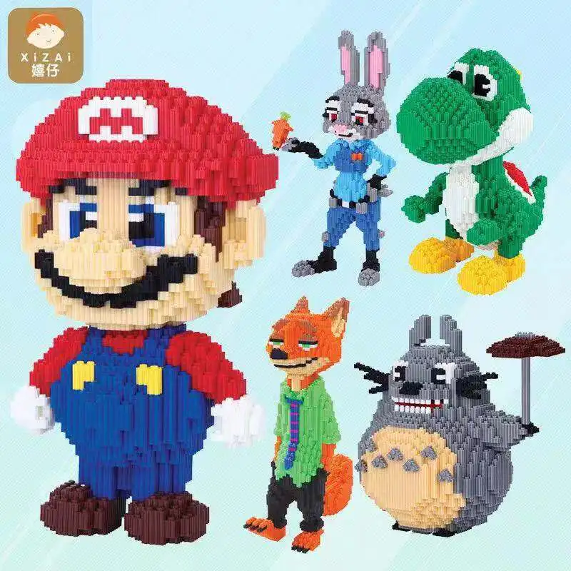 

New material Mini block toy super mario design cartoon show big size 4700pcs diamond block hot sale kids toy