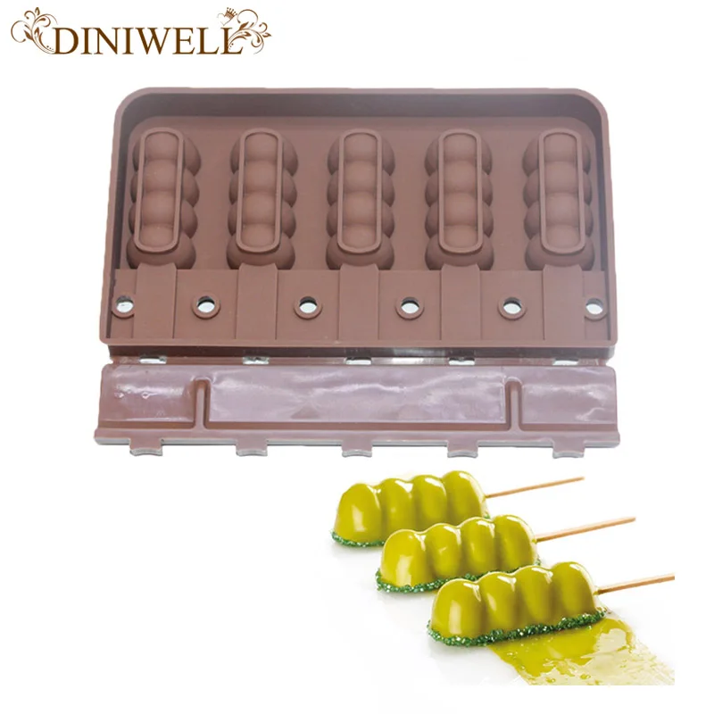 Силиконовый 1 шт с сахарным покрытием Haws мороженое 20 палками Parfait Lolly Fresh Snack Mold