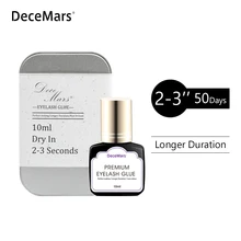 DeceMars 10 мл клей для наращивания ресниц сухой в 2-3 секунды Наращивание ресниц Черный клей для наращивания ресниц Накладные ресницы