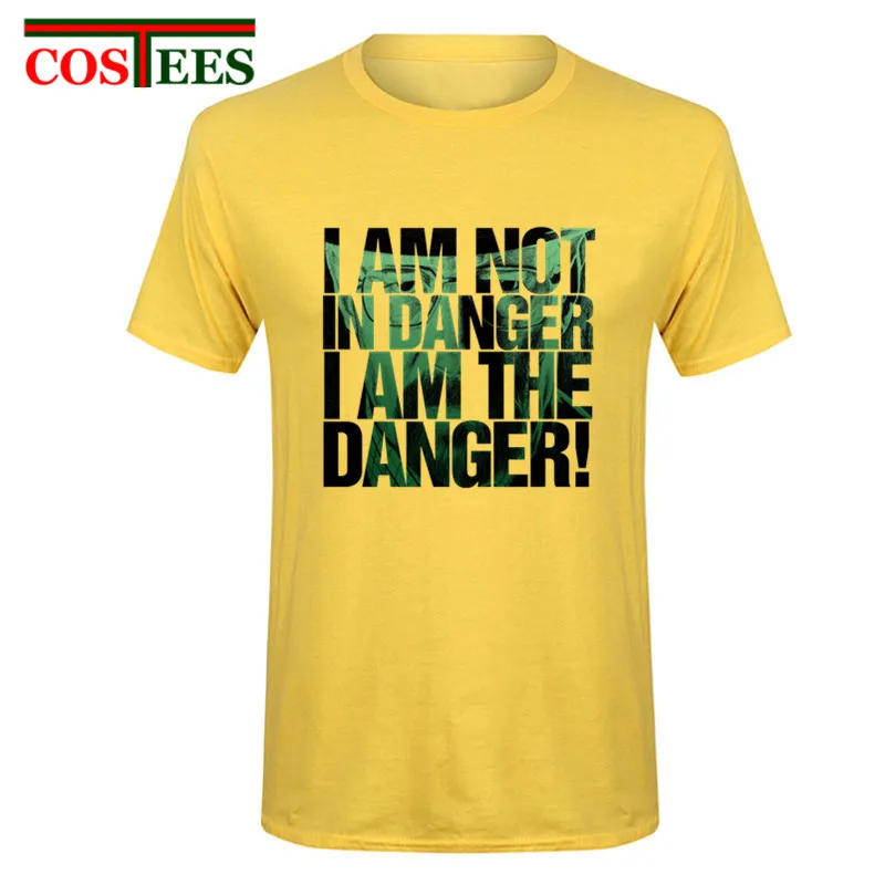 Breaking Bad футболки Для мужчин я не в опасности опасность Camisetas Hombre короткий рукав