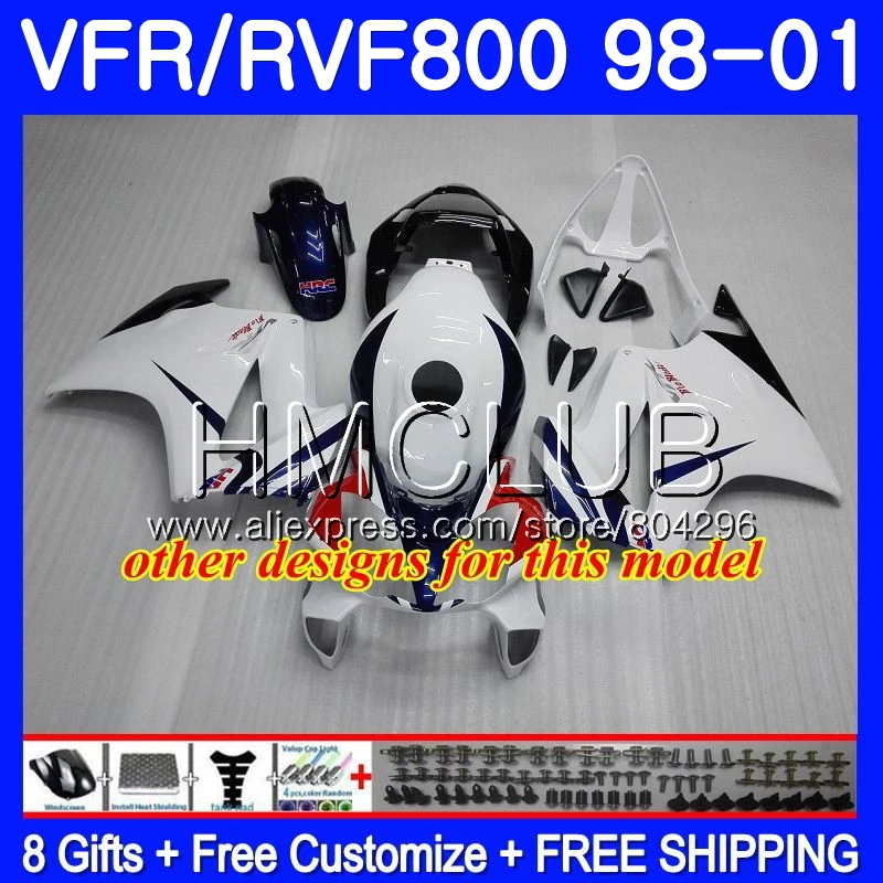 Корпус для HONDA VFR800R перехватчик VFR800RR 98 99 00 01 78HM. 19 ПВП 800RR 800 RR VFR800 блеск для губ orange 1998 1999 2000 2001 обтекатель