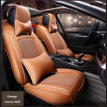 

High quality Leather car seat cover for peugeot All Models 205 307 206 308 407 207 406 408 301 607 automobiles accessories cover