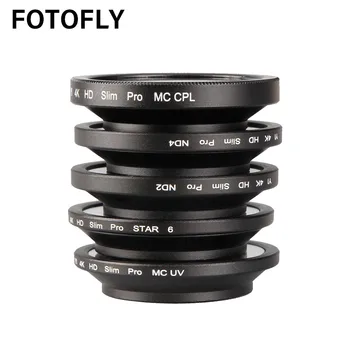 

YI 4K Sport Camera Filter Star CPL UV ND 2 4 Neutral Density Filters Set For Xiaomi Yi 4K Plus/Lite Optical Glass Lens Accessory