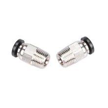 Conector pneumático 1/4 m10 PC4-01 mm 3mm ptfe, tubo de acoplador rápido conexão j para 3d v6 j extrusor de bowden remoto da cabeça
