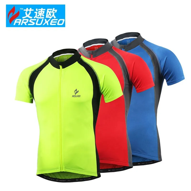 

ARSUXEO Cycling Short Sleeves Jersey roupa Outdoor Sports Spring Summer Bike Bicycle MTB Clothing T Shirts Wear Bike Jersey