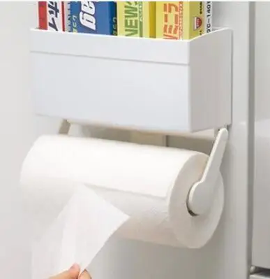 Дешевые креативные микроволновые магнитные полотенца стойки бумажные полотенца держатель для кухни туалетные аксессуары для ванной - Цвет: Magnetic