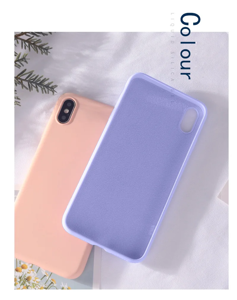 Роскошный жидкий силиконовый чехол для iPhone 11 Pro Max XS Max XR X 6 S 6 S iPhone 7 8 Plus 7Plus 8 Plus полная мягкая задняя крышка для сотового телефона