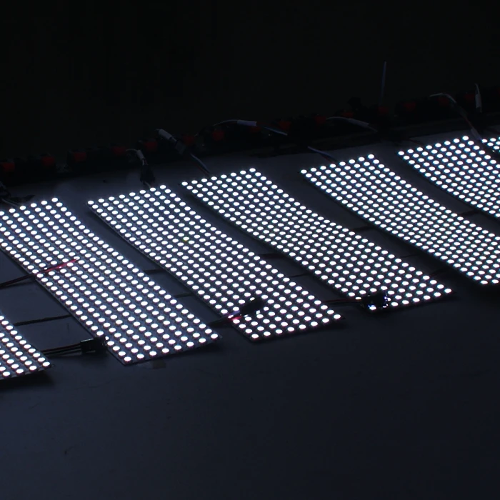 32*8 пикселей SK6812 RGB Адресуемая светодиодная цифровая Гибкая панель Размер: 320 см * 80
