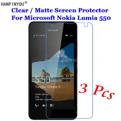 3 шт./лот для microsoft Lumia 550 4,7 "HD Ясно/с антибликовым покрытием матовый спереди Экран протектор сенсорный защитная пленка кожи