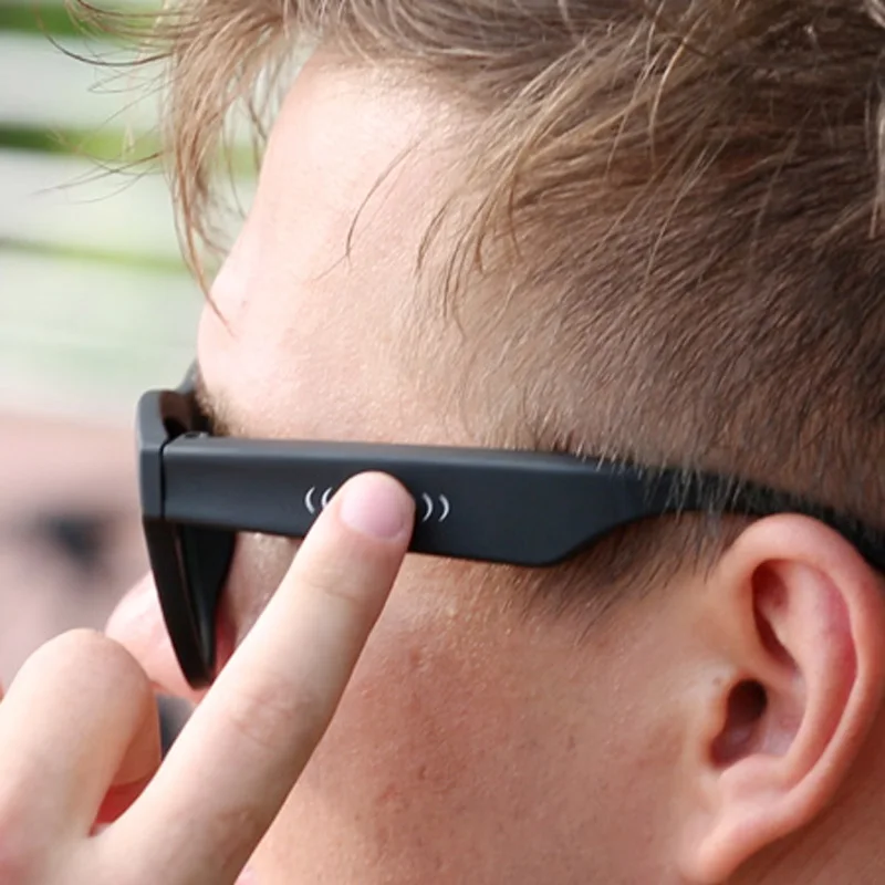 BGreen Bone Conduction Bluetooth Smart Music Sunglasses Headphone Wireless Sports Headphone Sport Earphone Stereo Headset  