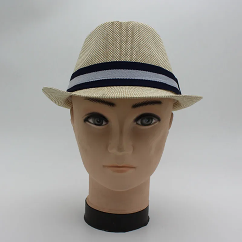Новая соломенная ковбойская шляпа, летняя мужская джазовая пляжная шляпа, шляпа от солнца для путешествий, для джентльменов в английском стиле