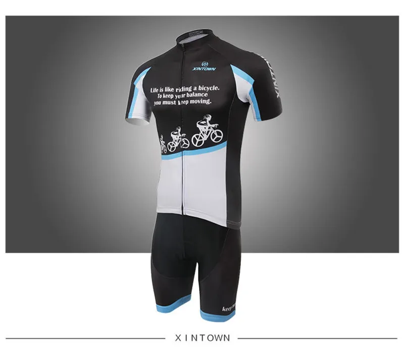 XINTOWN бренд 2018 Новый Vélo комплект короткий рукав Спортивная полиэстер Лето Велосипед Велосипедная форма Ropa Ciclismo S-3XL