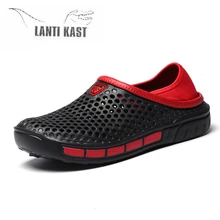 Для мужчин водонепроницаемая обувь Повседневное Быстросохнущие кроссовки летние сандалии босиком Шлёпанцы Сабо светильник пляжные Для мужчин полые Рыбалка тапочки море; zapatillas