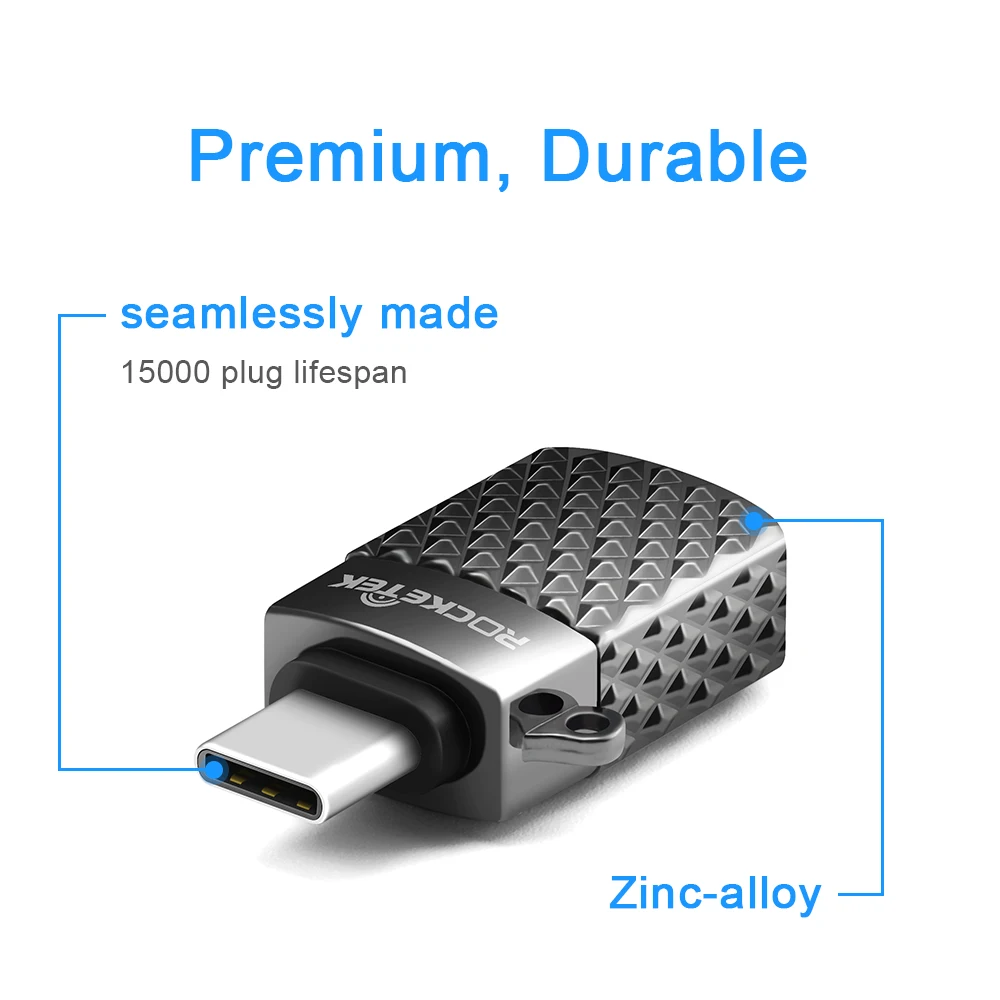 Rocketek micro-type c OTG USB C 3,0 адаптер алюминиевый телефон type-c аксессуары разъем для Xiaomi Oneplus LG Nexus 5X6 P