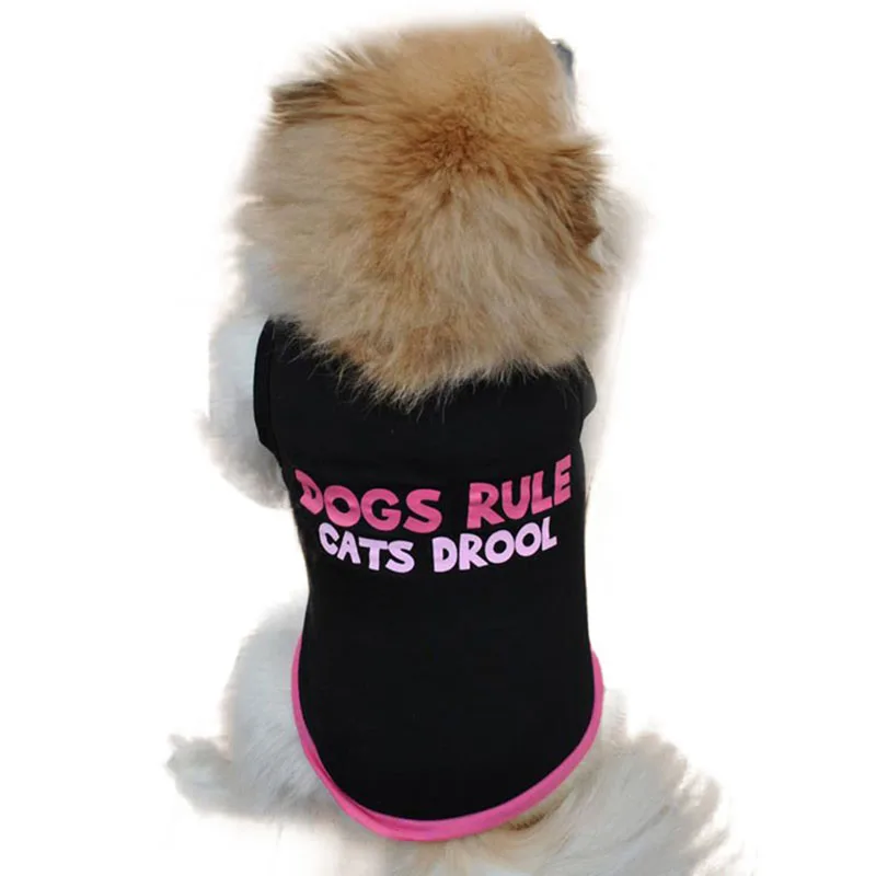 Одежда для собак Футболка жилет маленькая собака кошка одежда для собак хлопковая одежда Одежда для собак Футболка Джерси домашнее животное щенок лето