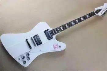 

Freight-free, white electric guitar, silver hardware, customizable