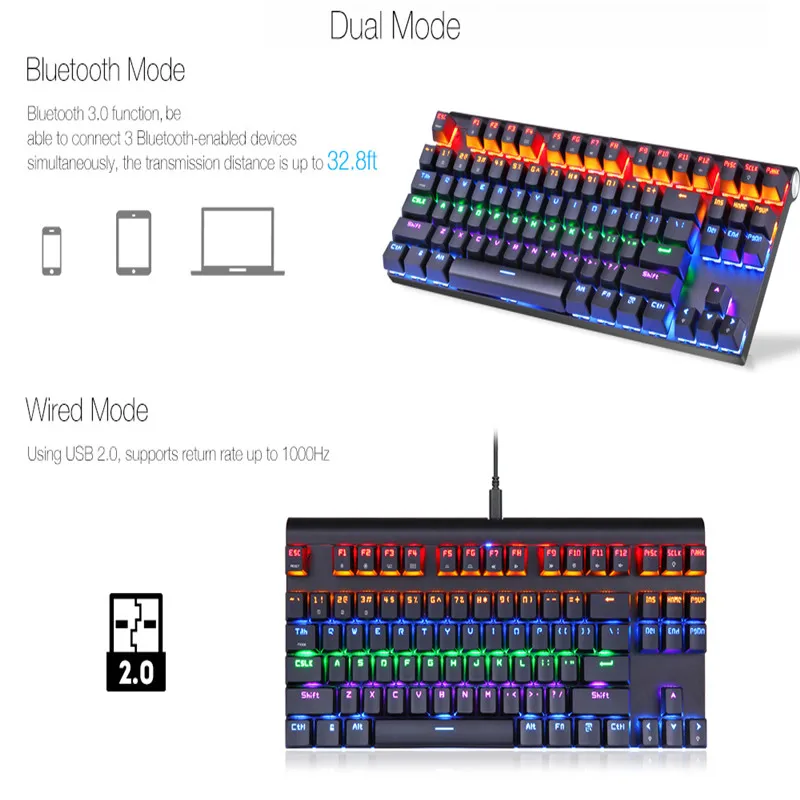 

MOTOSPEED K83 Portable Bluetooth 3.0 Keyboard Keypad