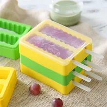 1 шт. Формочки Для Мороженного «фруктовый лед» с чехлом нетоксичный силиконовый аппарат для мороженого решетка DIY домашнее мороженое Формочки Для Мороженного «фруктовый лед»