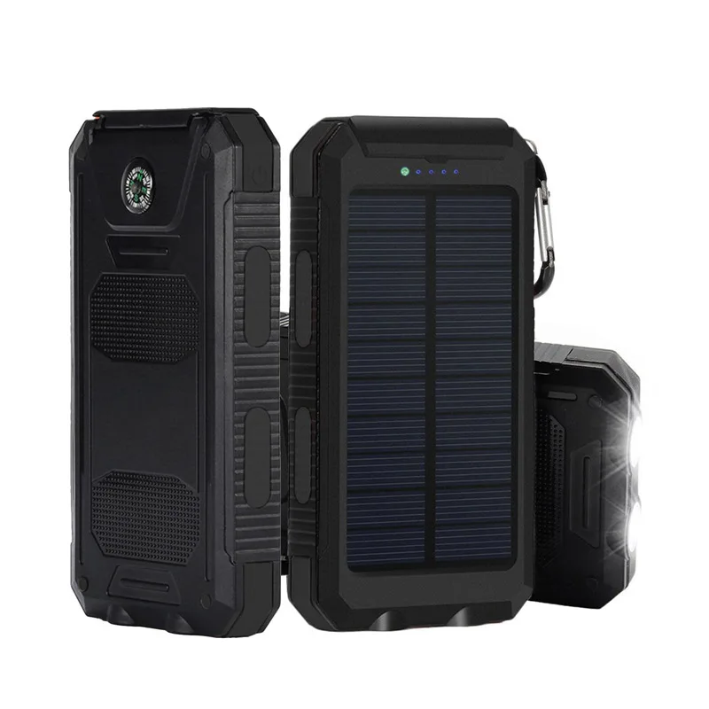 Solar Power Bank Charger Battery 20000mah Universal Portable Powerbank High-Capacity Mobile Phone Chargers For iPhone X 8 7 Plus Solar Power Bank Charger Battery 20000mah Universal Portable Powerbank High-Capacity Mobile Phone Chargers For iPhone X 8 7 Plus
