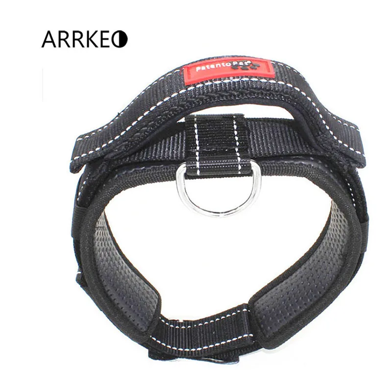 Черный Мягкий Pet Ошейник integrated короткие эластичные Светоотражающий поводок собаки воротник обучение быстро Управление для спасения полиции собака ошейник для собак светящийся светящийся ошейник для собак - Цвет: Черный