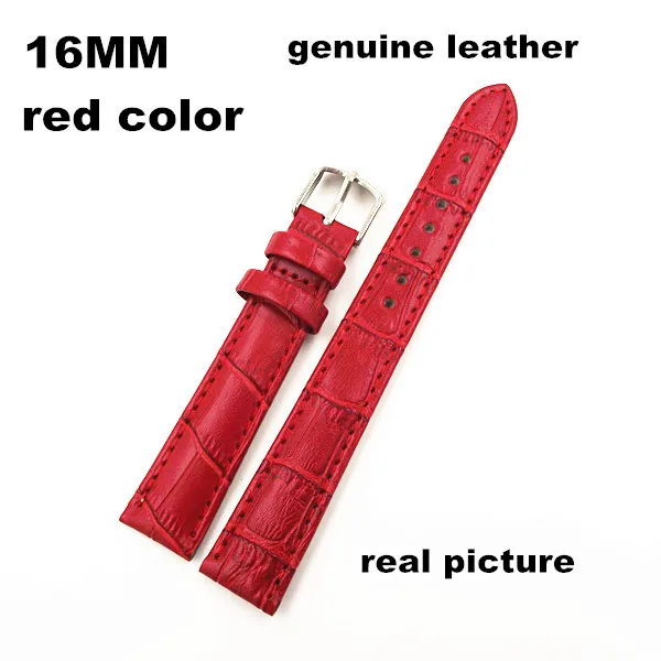 Ремешок из натуральной кожи для наручных часов 16 мм 10 шт./лот 070704|strap bracelet|strap